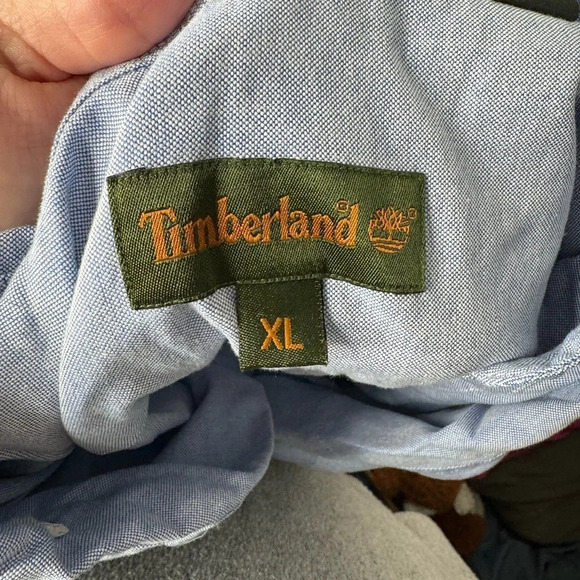 TIMBERLAND Men’s Size XL Light Blue Long Sleeve Button Down Dresz Shirt - Picture 4 of 7